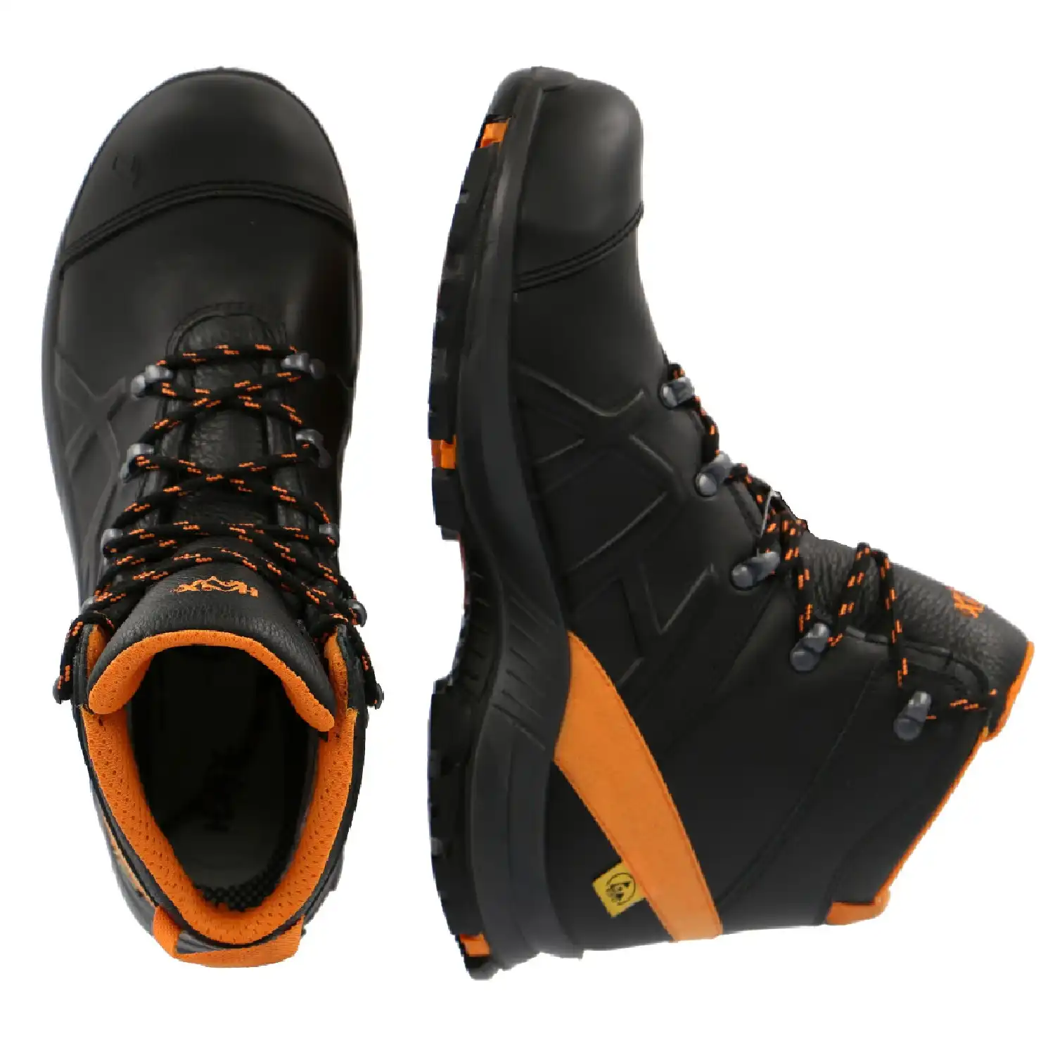 Sicherheitshochschuhe S3 "Safety 54 Mid" black/orange BLACK EAGLE in UK 8.5 (EU 43) - Thumbnail 2