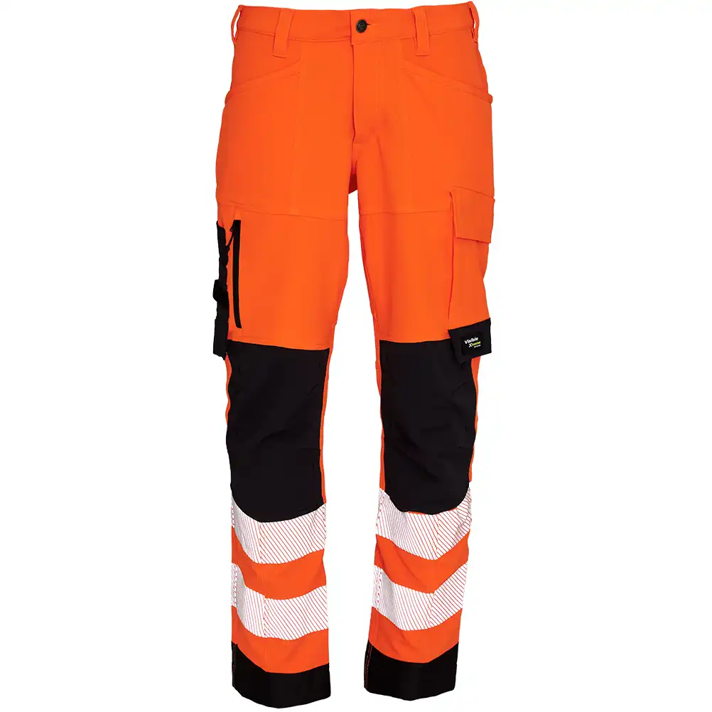 Warnschutz Stretch Bundhose "282404R" Visible Xtreme Recycled in orange/schwarz, 48 - Thumbnail 1