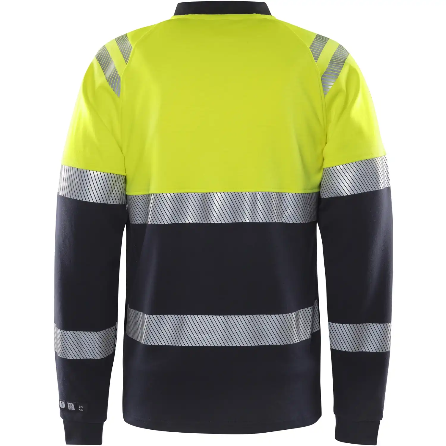 Multinorm Langarmshirt "7107 TFL" Flamestat gelb/marine in 4XL - Thumbnail 2