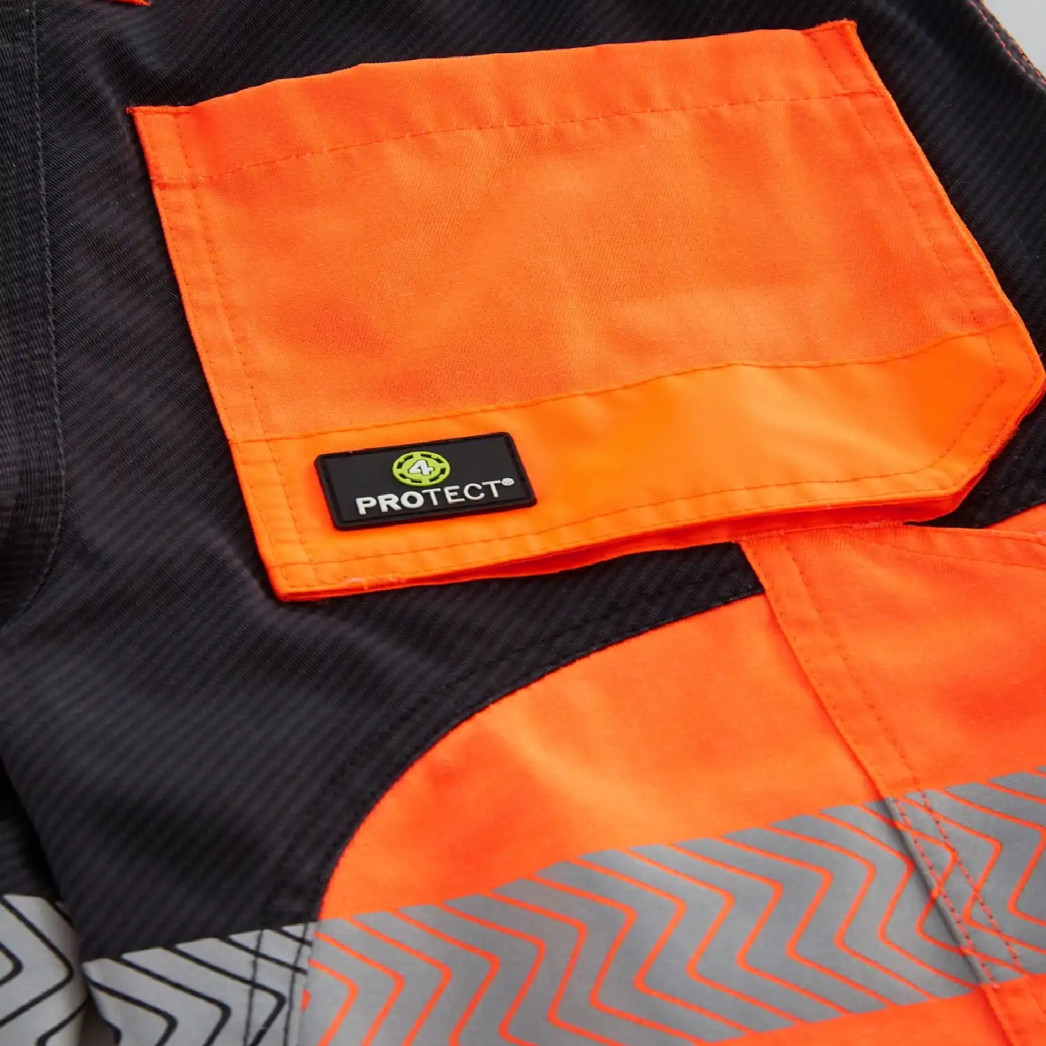 Warnschutz Shorts "PATERSON" in Orange, L - Thumbnail 4