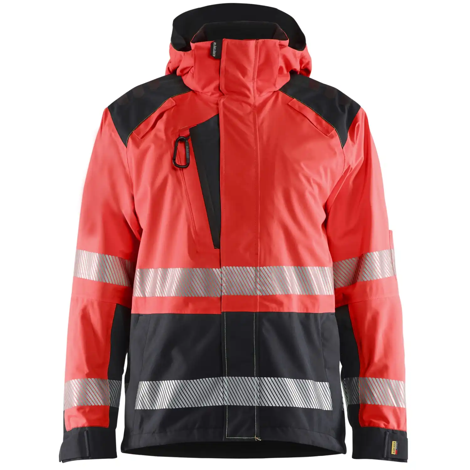 Warnschutz Regenjacke Kl. 3 "4435" in rot/schwarz, 3XL - Thumbnail 1