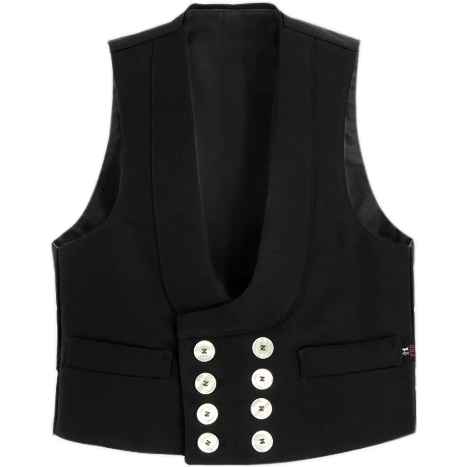 Zunftweste Zwirn-Doppel-Pilot "DETLEF" in schwarz, 44 - Thumbnail 1