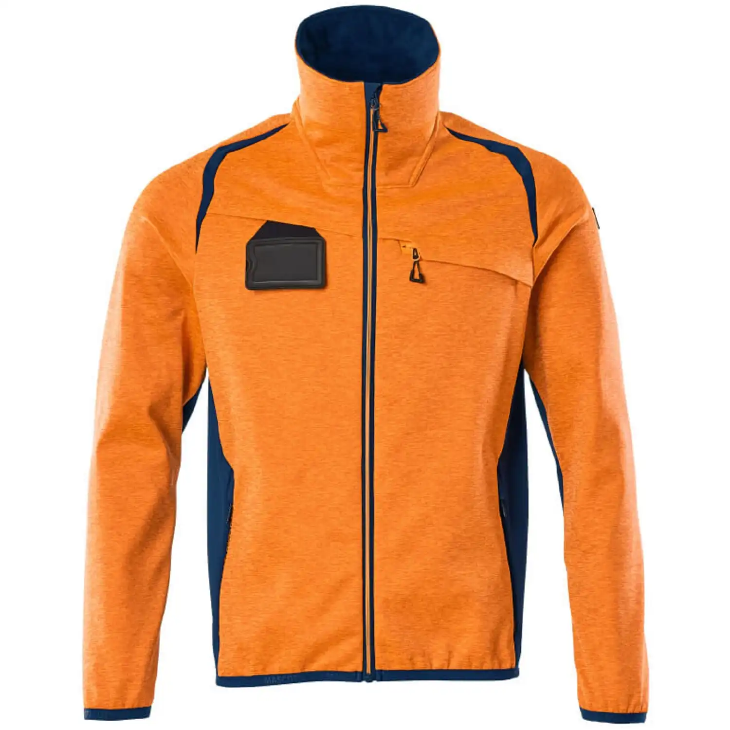 Fleecejacke "ACCELERATE SAFE" in orange/dunkelpetroleum, L - Bild 1