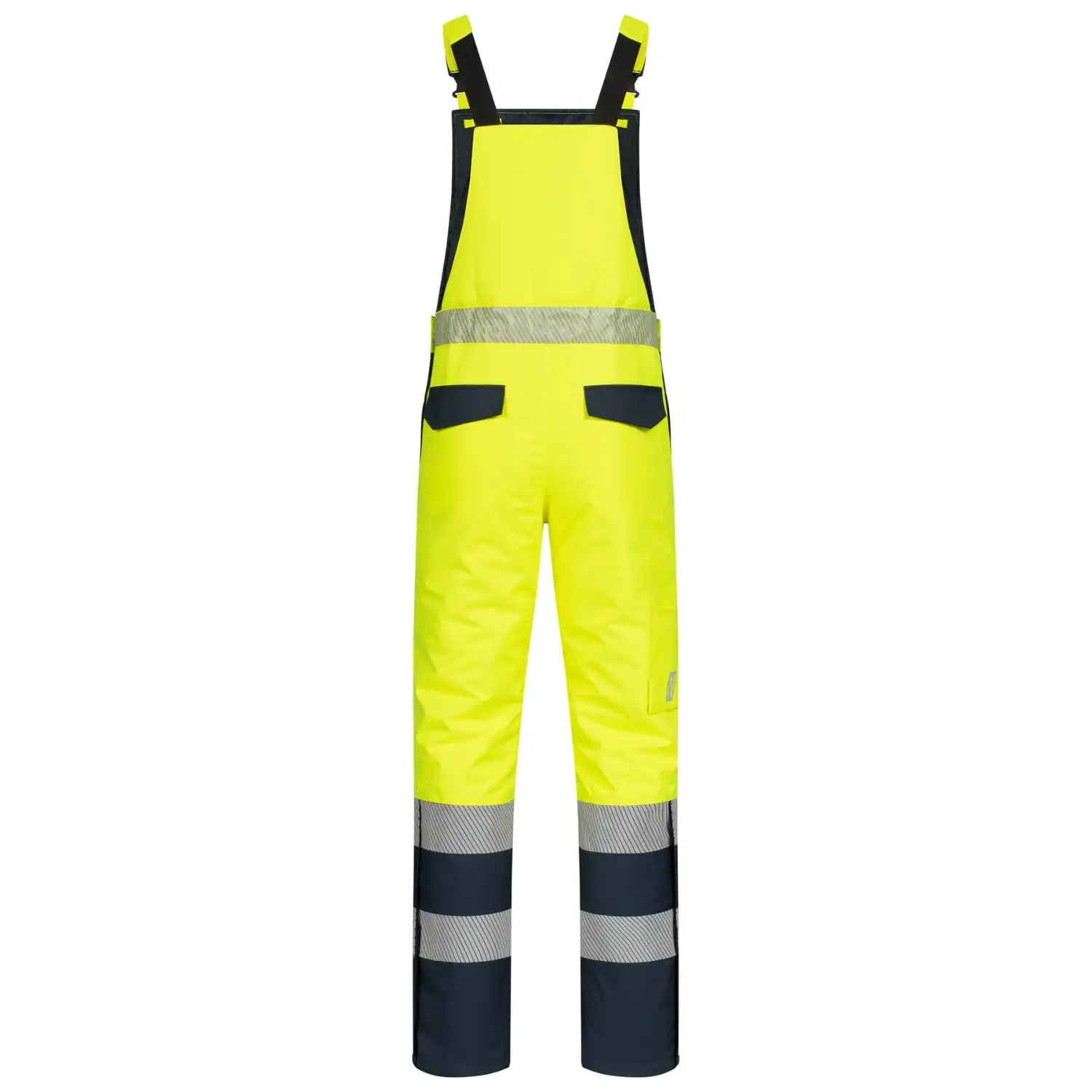 Warnschutz Winterlatzhose "7581" in gelb/marine, L - Thumbnail 2