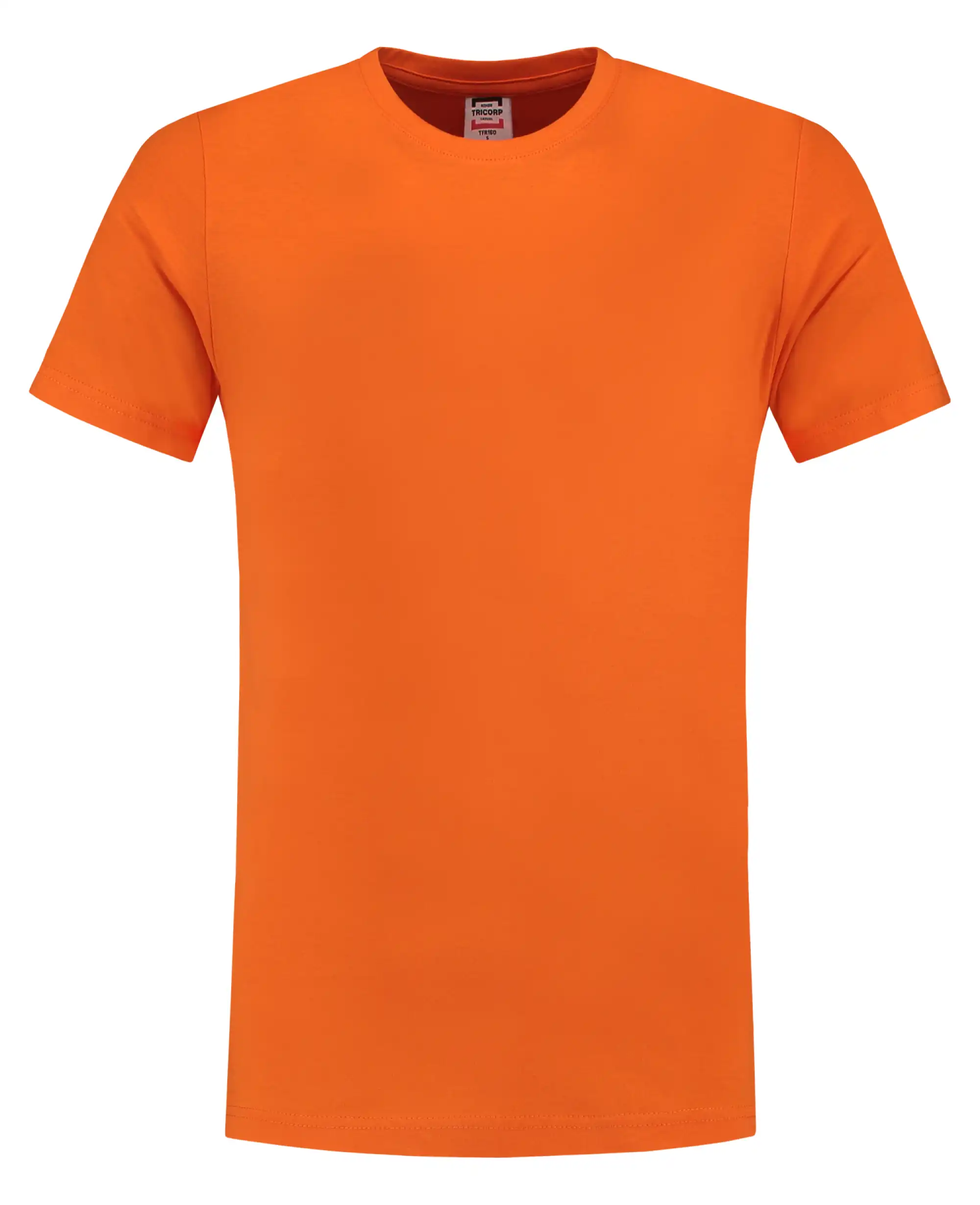 T-Shirt Fittet "101004" Casual in Orange, L - Thumbnail 1