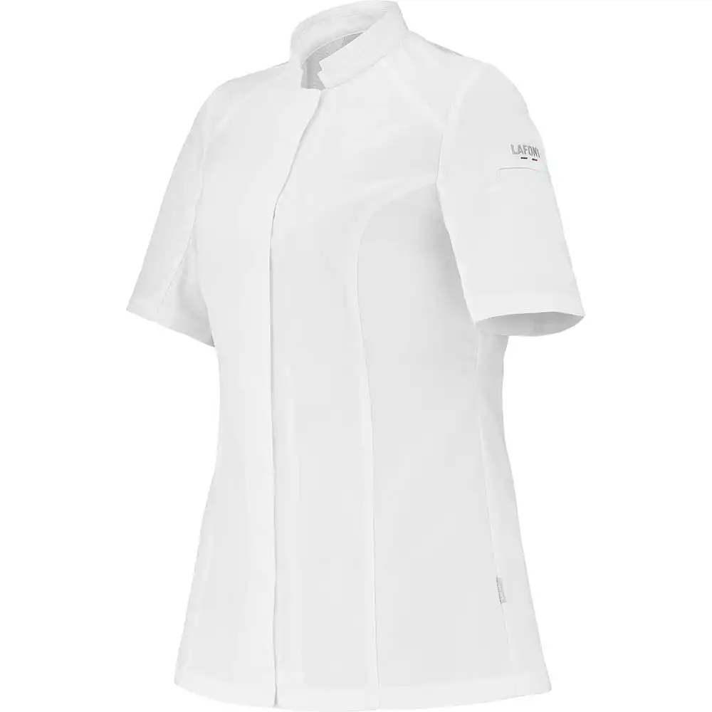 Damen Kochhemd "MARJORAM" in L, Weiß - Thumbnail 2