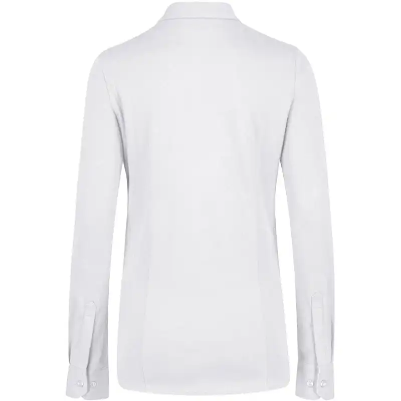 Bluse "COTTON TEC" 136 langarm in XS, Weiß - Thumbnail 2