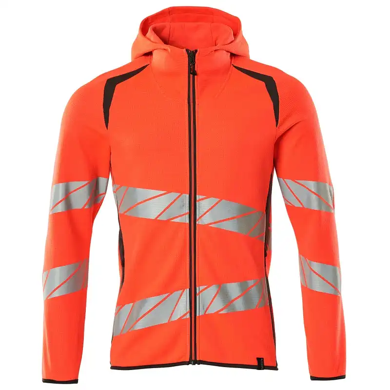 Warnschutz Kapuzensweatshirt "ACCELERATE SAFE" in rot/dunkelanthrazit, XL - Thumbnail 1