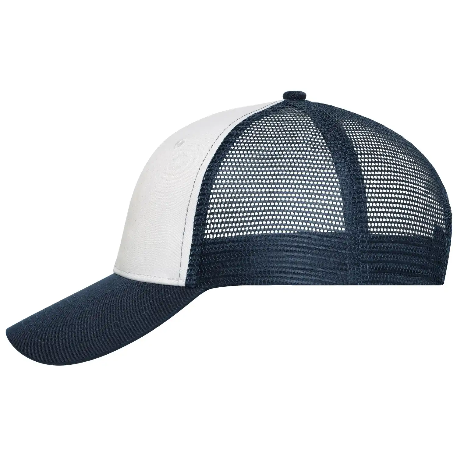 Mesh Basecap Trucker "MB6239" 6-Panel in white/navy - Bild 1