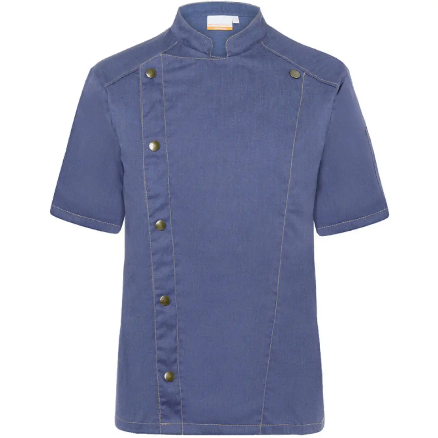 Herren Kochjacke Jeans "JM 32" in 46, vintage blau - Thumbnail 1