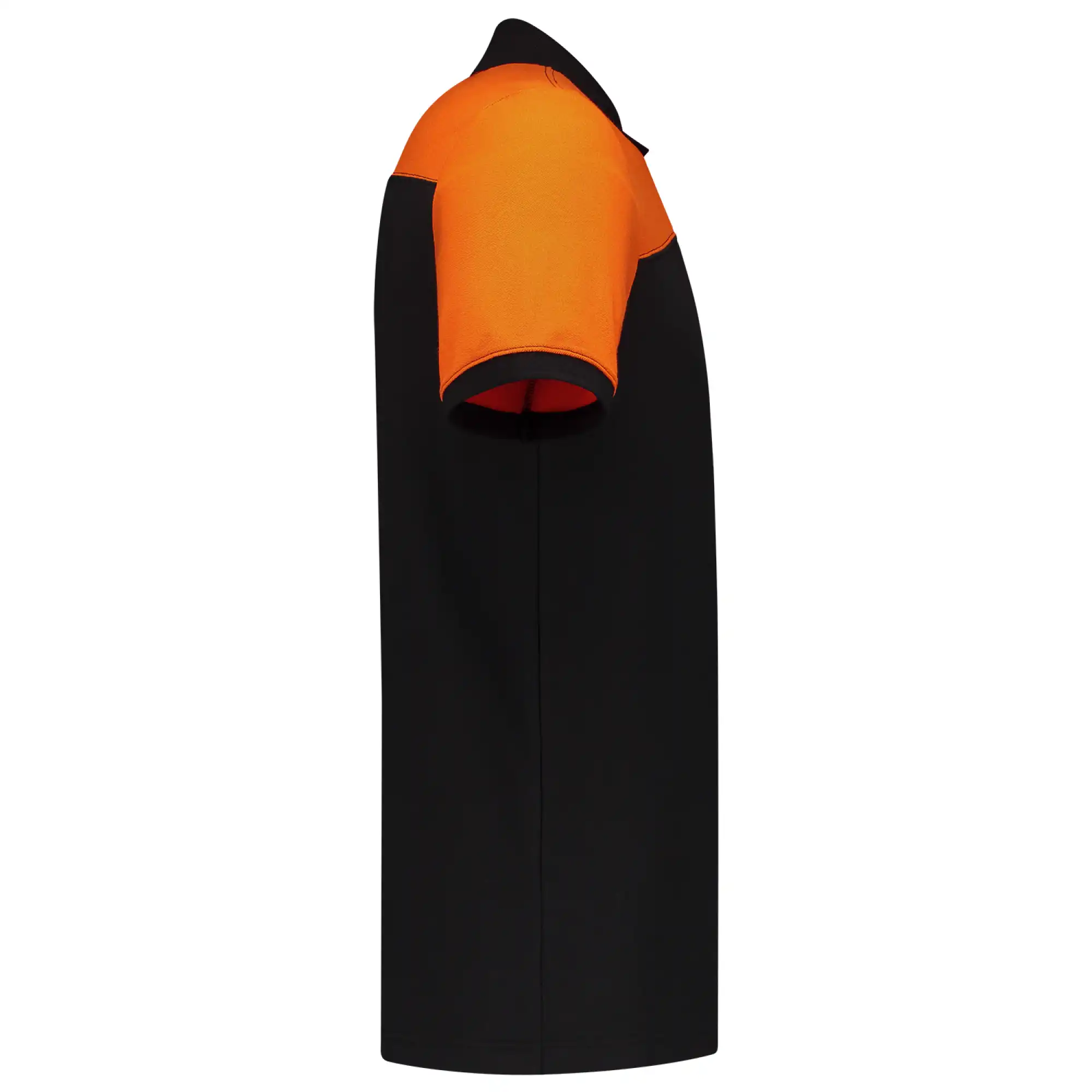 Polo-Shirt Bicolor "202006" Workwear in black/orange, XXL - Thumbnail 4