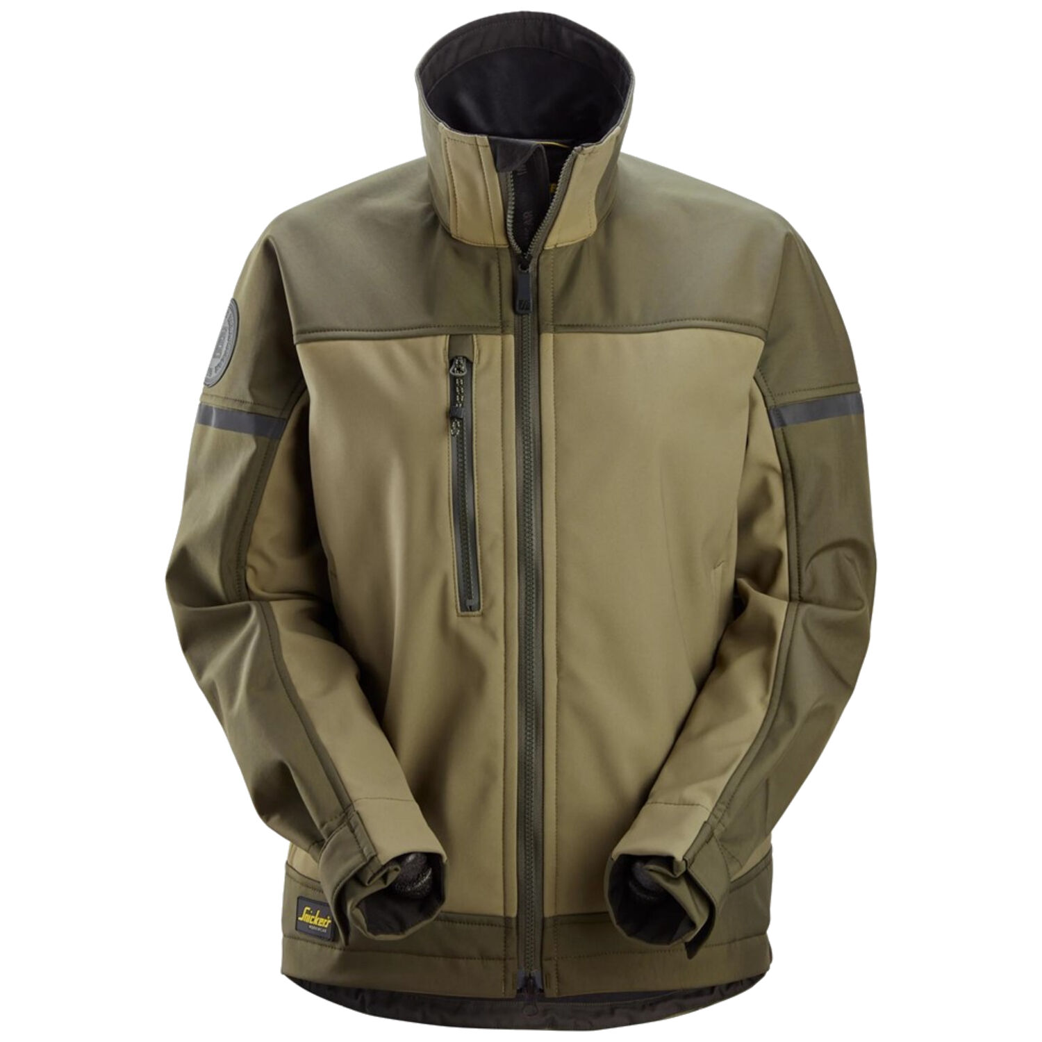 Damen Softshelljacke "1276" in khaki, L - Thumbnail 1