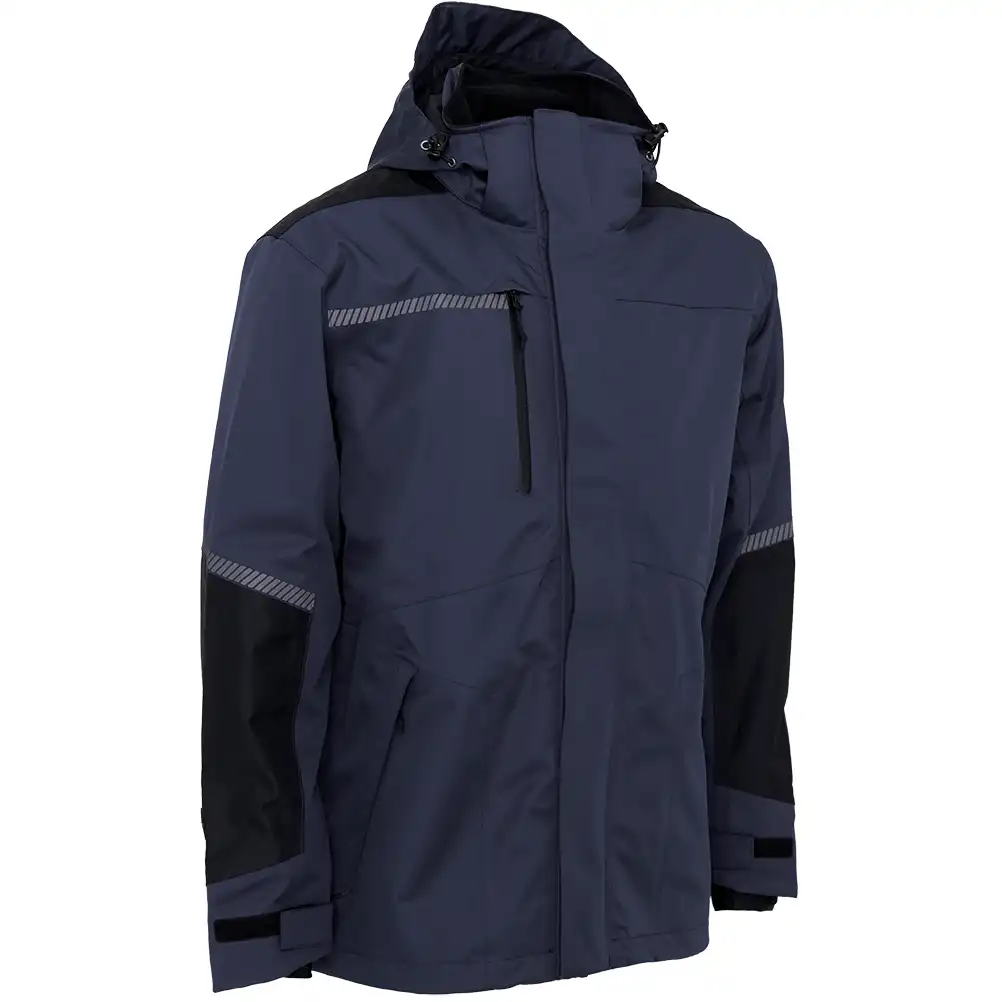 Stretch Regenjacke "186003" Working Xtreme in marine/schwarz, M - Thumbnail 1