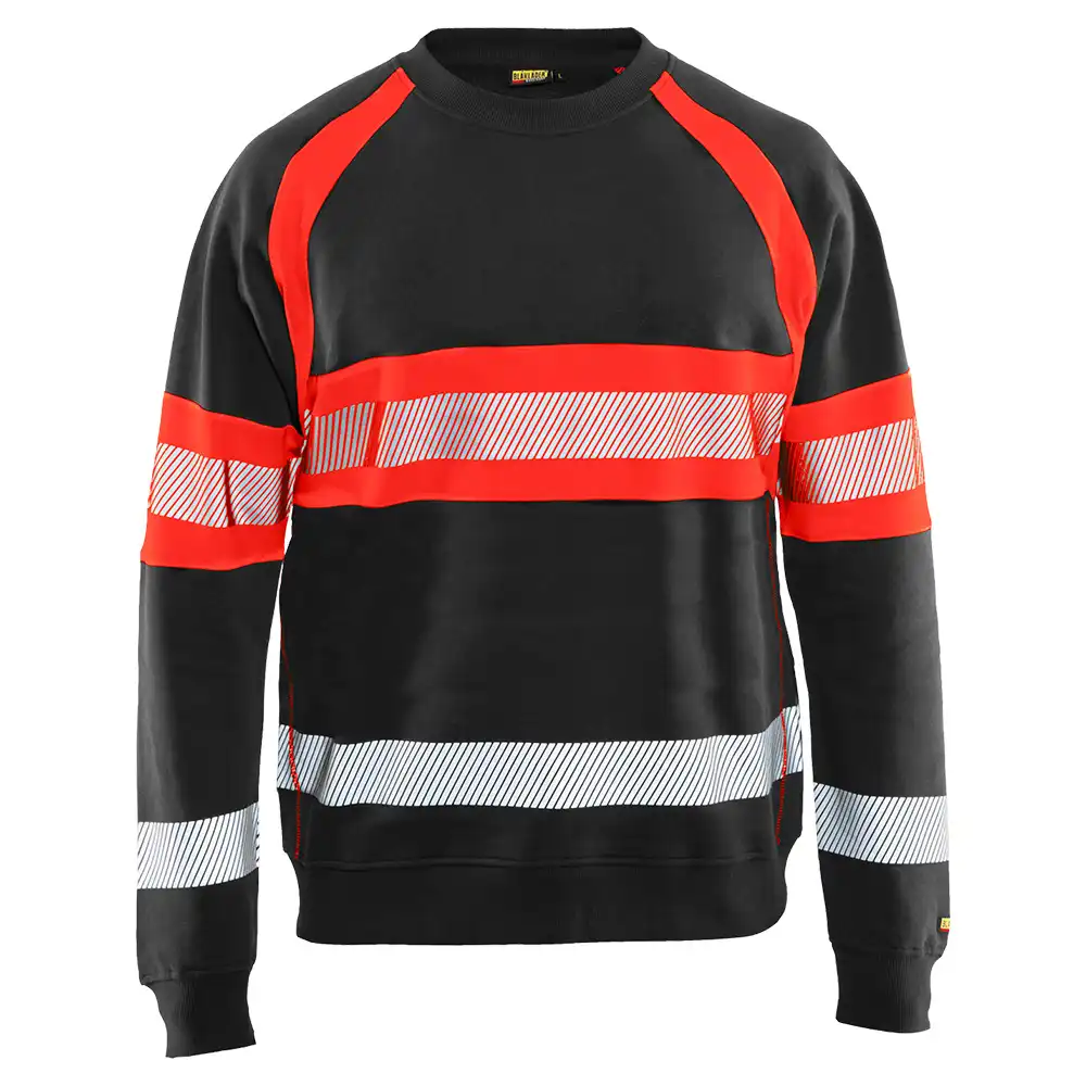 Warnschutz Pullover "3359" in schwarz/rot, 3XL - Thumbnail 1