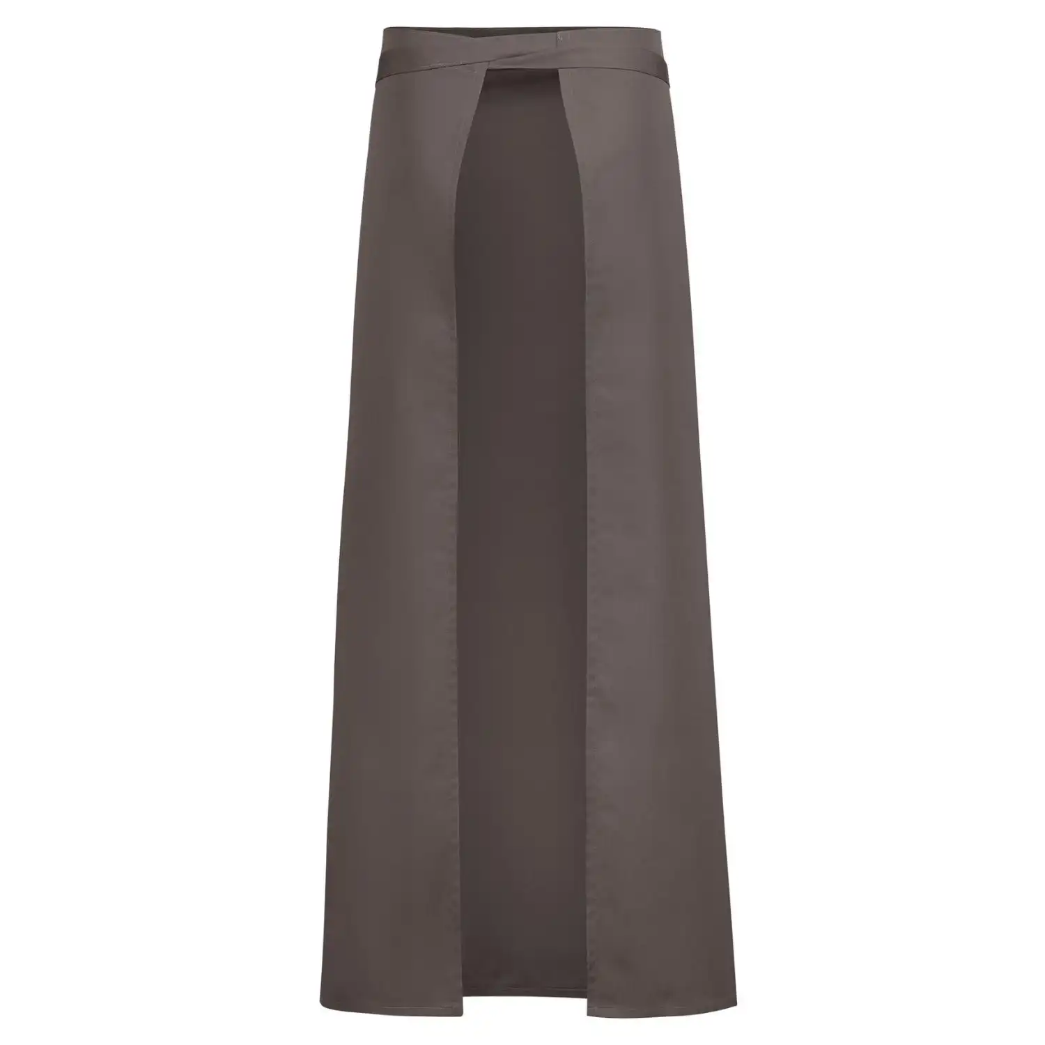 Bistro-Schürze mit Gehschlitz in braun - Thumbnail 2