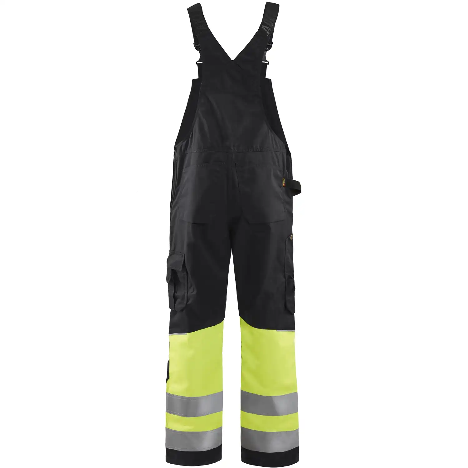 Warnschutz Latzhose "2662" in schwarz/gelb, C48 - Thumbnail 2