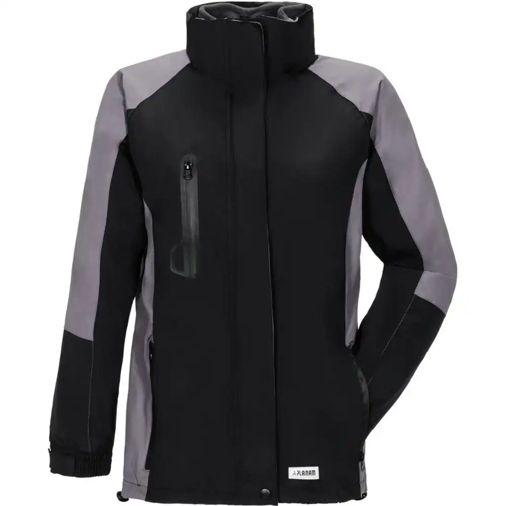 Damen Winterjacke "SHAPE" Outdoor in schwarz/grau, L - Bild 1