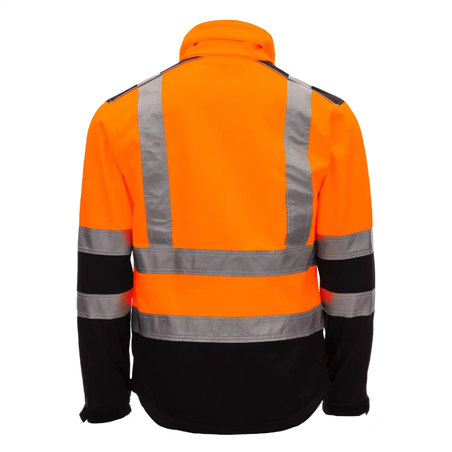 Warnschutz Softshelljacke "MOTION TEX VIZ" in orange/schwarz, XS - Thumbnail 2