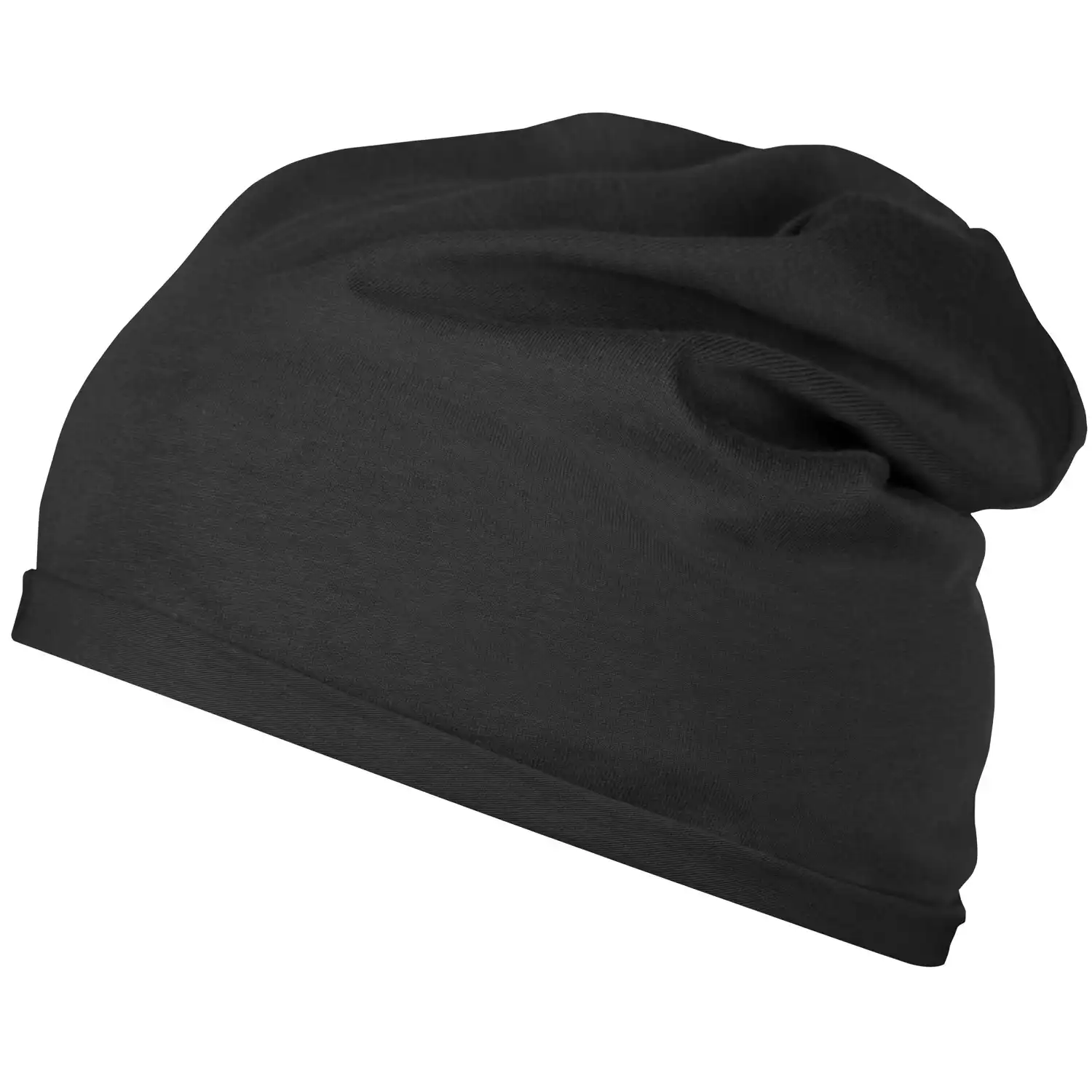 Beanie "MB7113" Bio-Baumwolle in black - Thumbnail 1