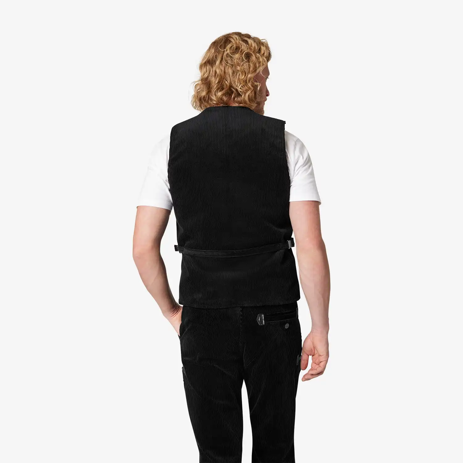 Zunftweste Trenkercord gefüttert "THOMAS" schwarz in 48 - Thumbnail 2