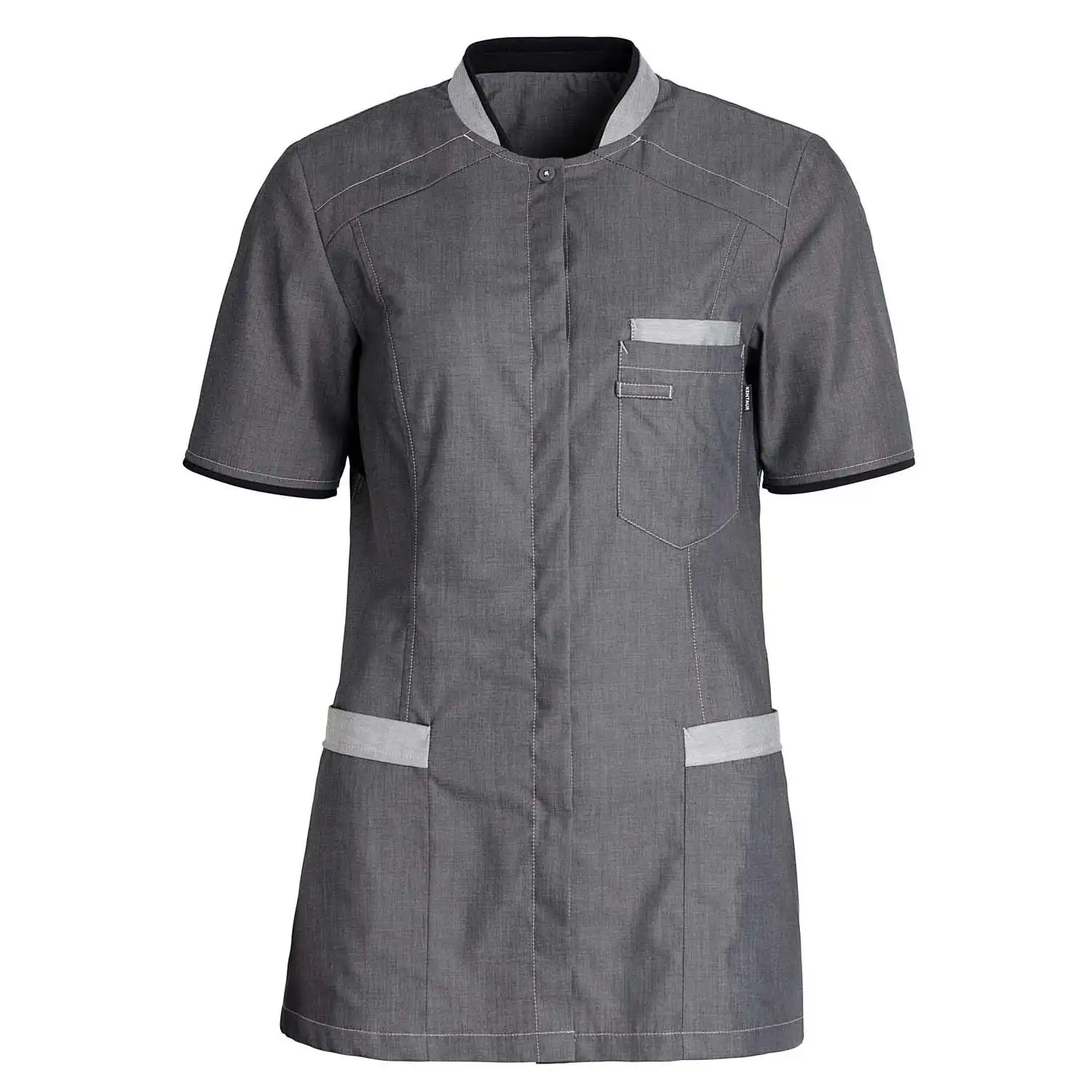 Damen Kasack "15415" in grau, L - Thumbnail 1