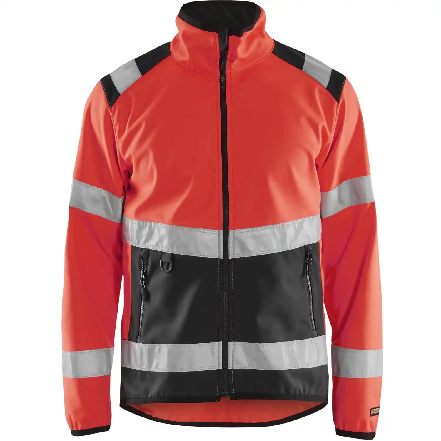 Warnschutz-Softshelljacke "4877" in rot/schwarz, 3XL - Thumbnail 1