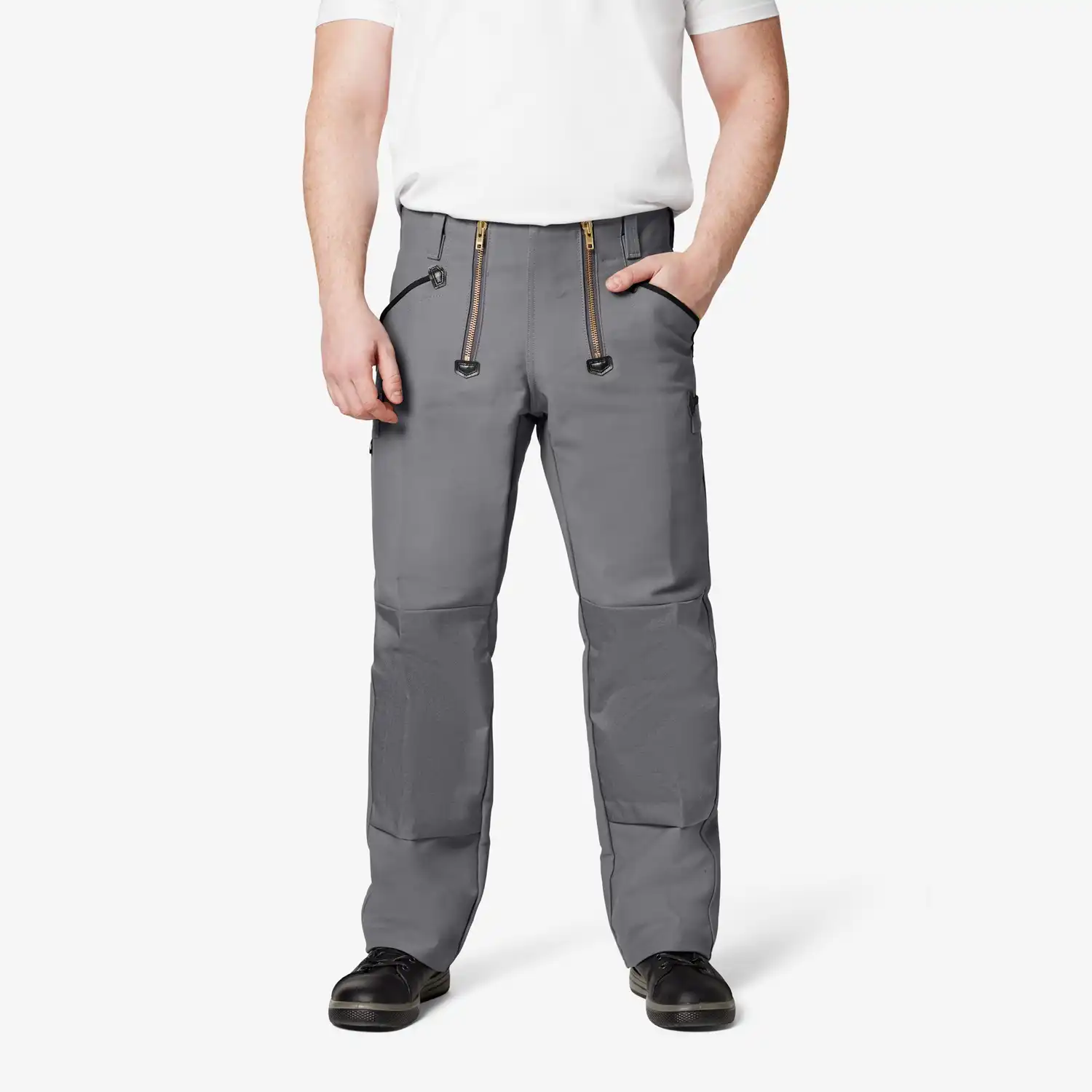 Zunfthose Zwirn-Doppel-Pilot mit CORDURA® "KLAUS" in grau, 23 - Thumbnail 2