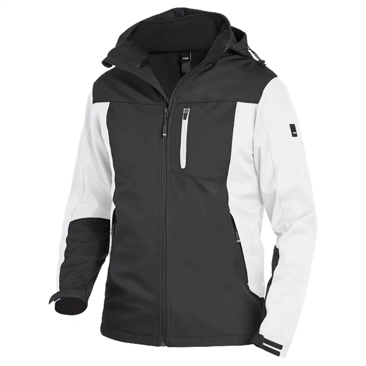 Softshelljacke "JANNIK" in weiß/anthrazit, M - Thumbnail 1