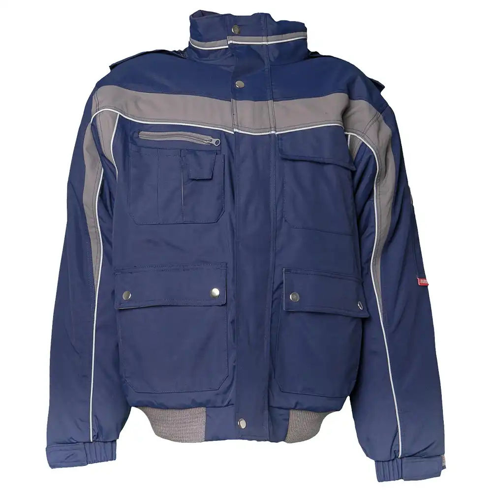 Winter Blouson "PLALINE" in marine/zink, 4XL - Thumbnail 1