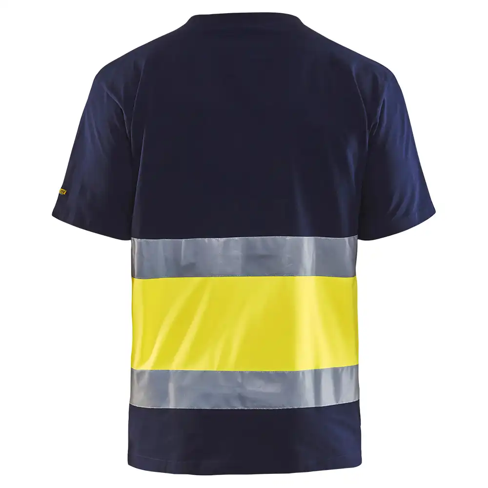 Warnschutz T-Shirt "3387" in marine/gelb, 3XL - Thumbnail 2