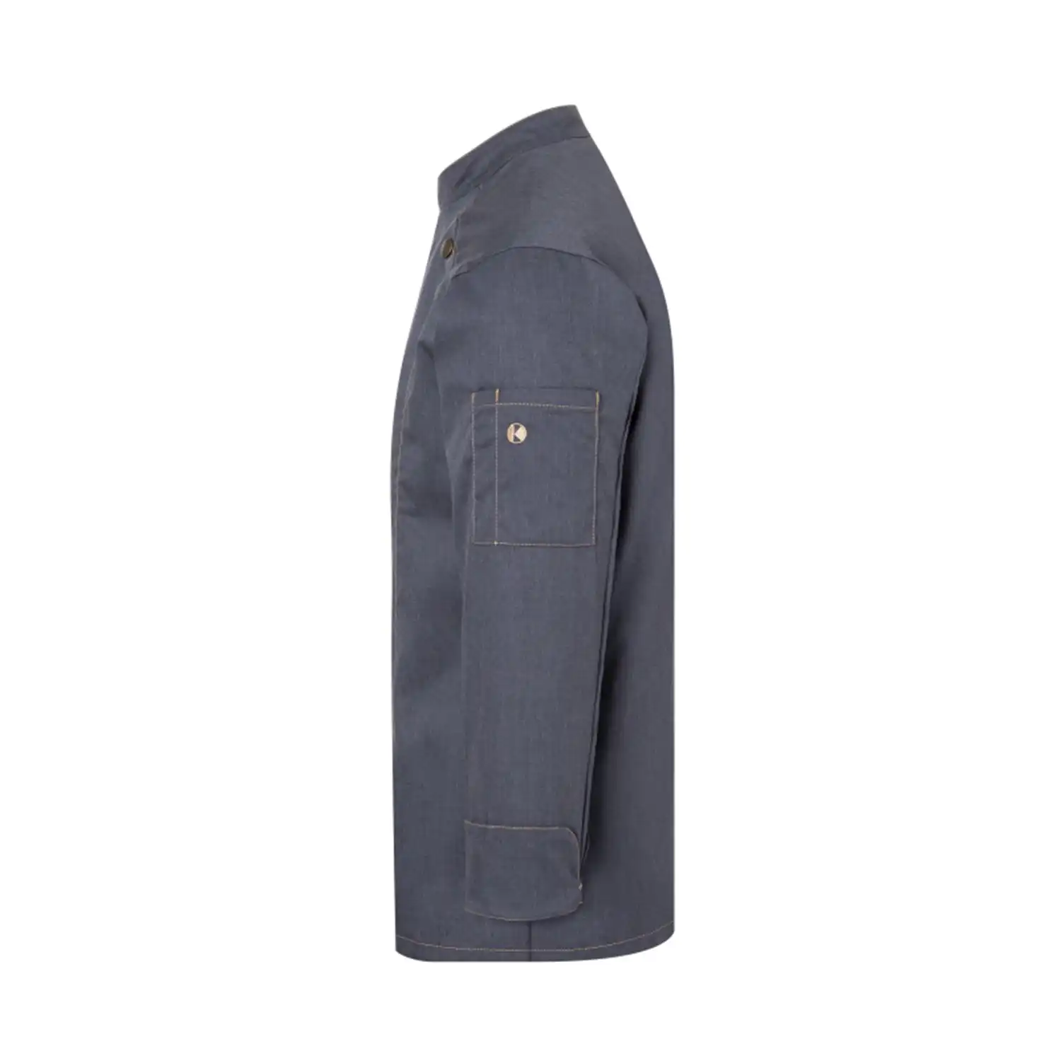 Herren Kochjacke Jeans "JM 24" in 50, vintage schwarz - Thumbnail 3