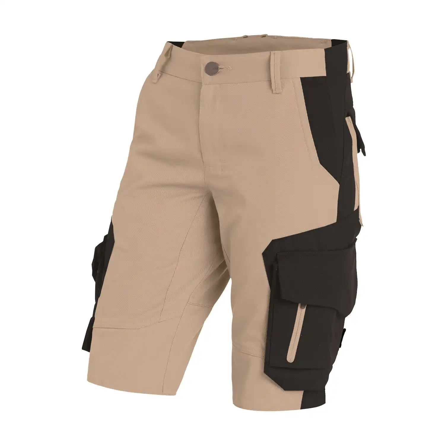 Damen Arbeitsshorts "ANNIKA" in beige/schwarz, 34 - Bild 1