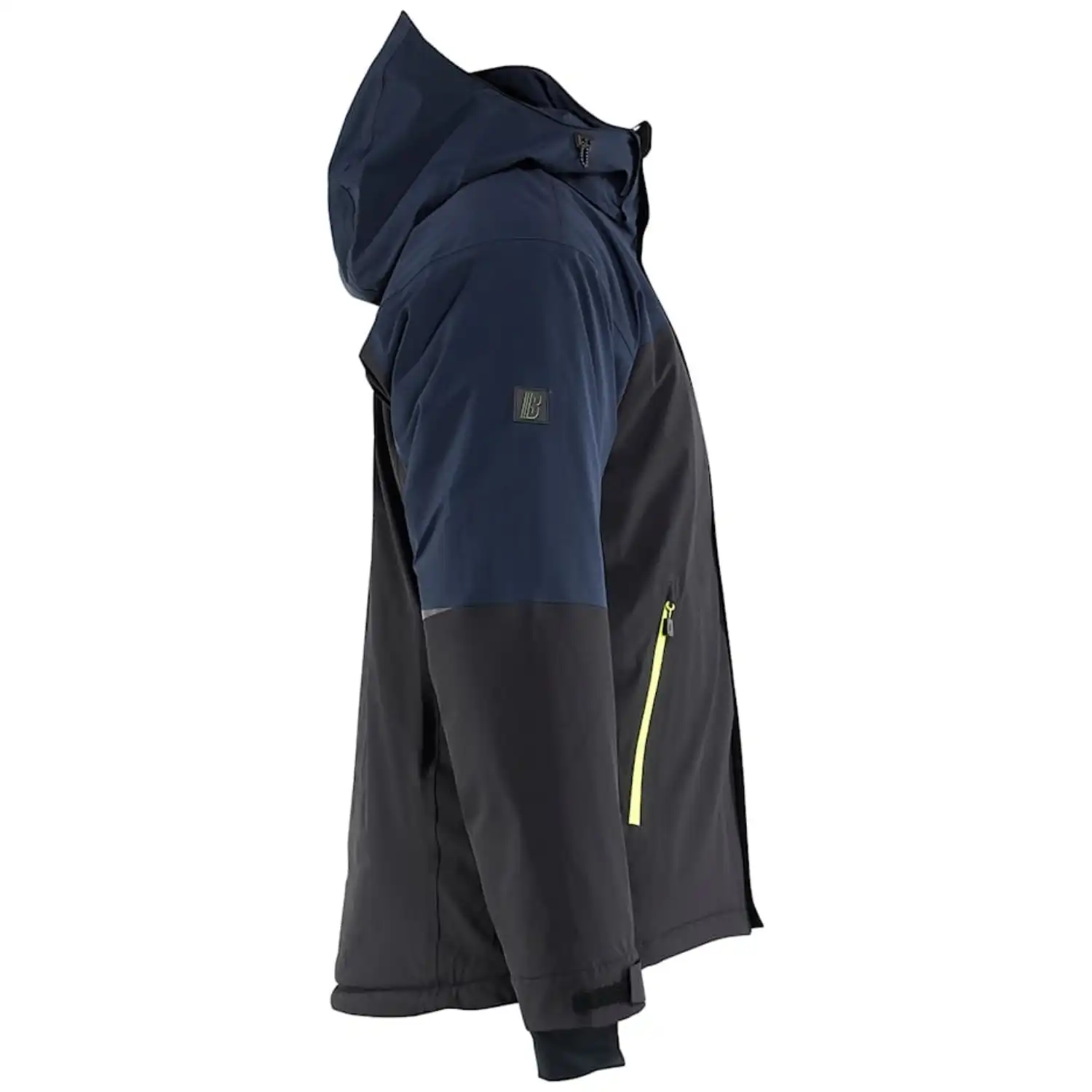 Stretch Winterjacke "STRIKER" in dunkelmarine/gelb, L - Thumbnail 5