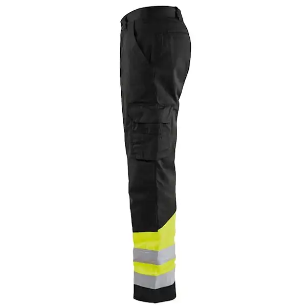 Warnschutz Bundhose "1564" in schwarz/gelb, C48 - Thumbnail 3