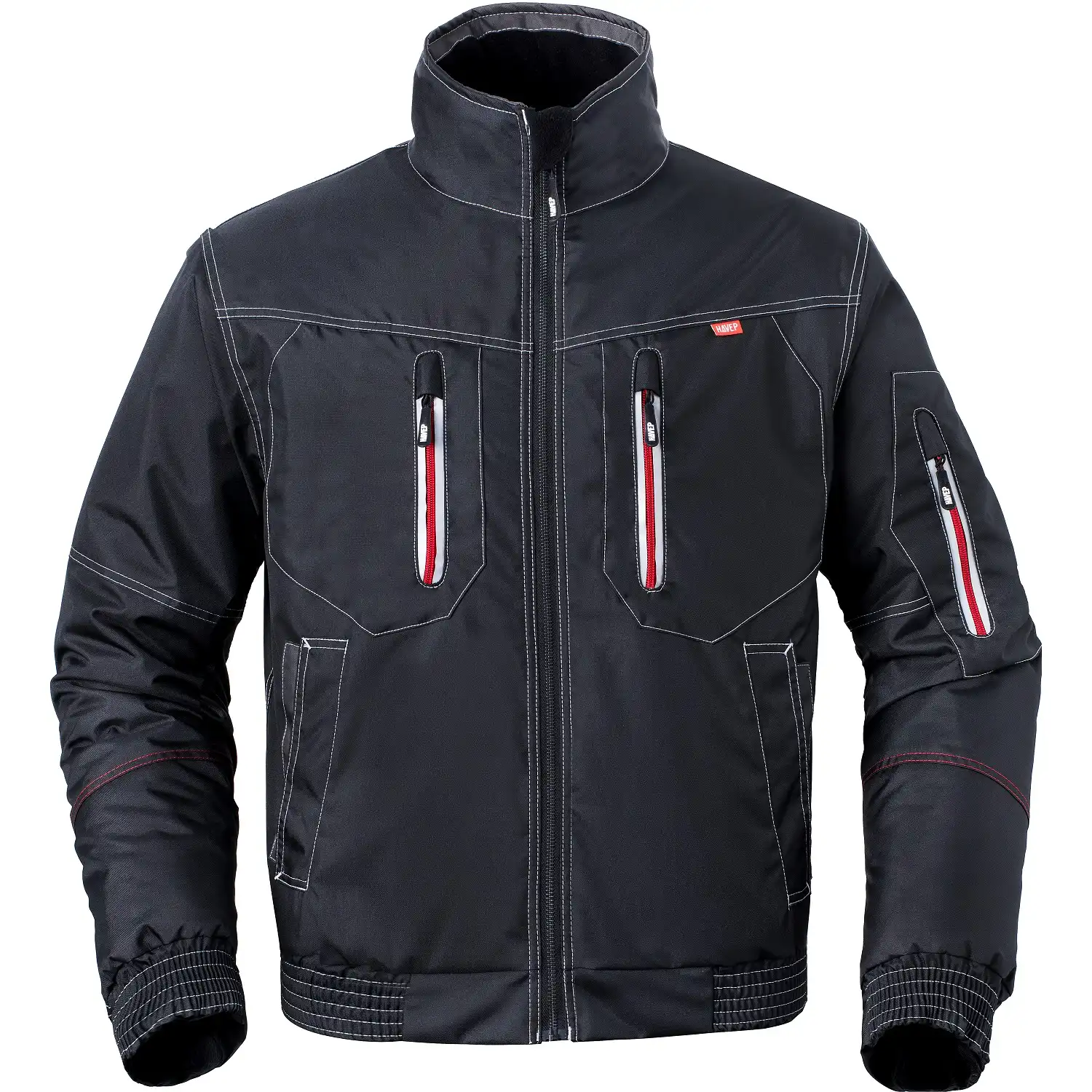 Pilotenjacke "50186" Attitude in schwarz/dunkelgrau, S - Bild 1