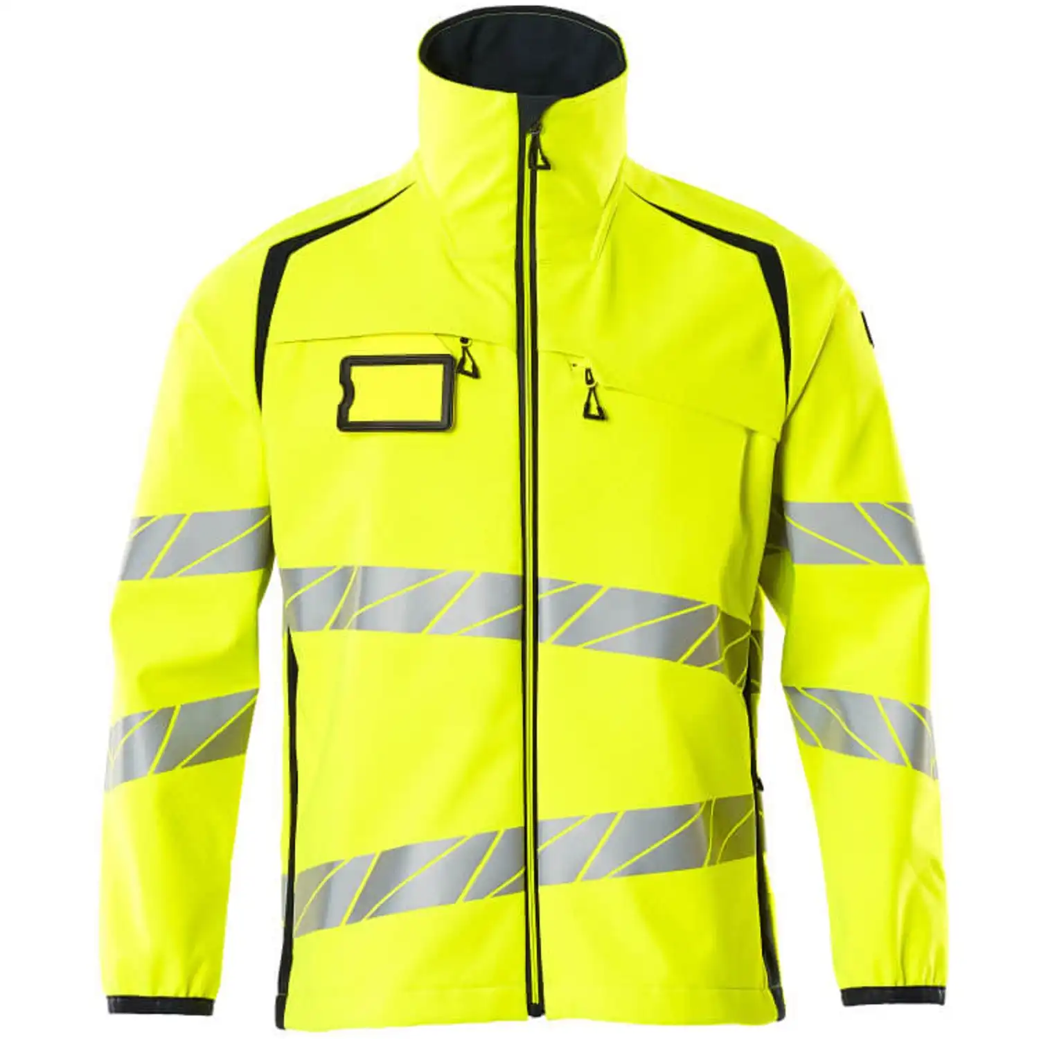 Warnschutz Softshelljacke "ACCELERATE SAFE" in gelb/schwarzblau, XXL - Bild 1
