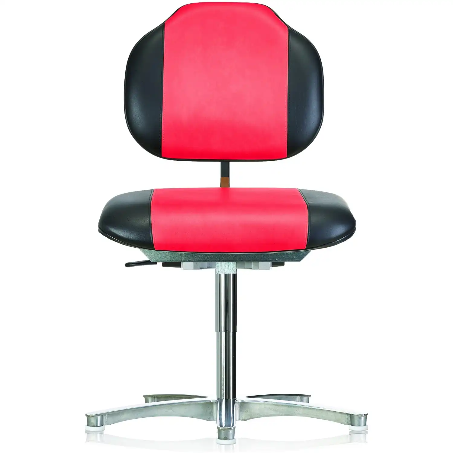 Arbeitsstuhl bis 250 kg "WS 1389 KL" Classic schwarz/rot - Thumbnail 1