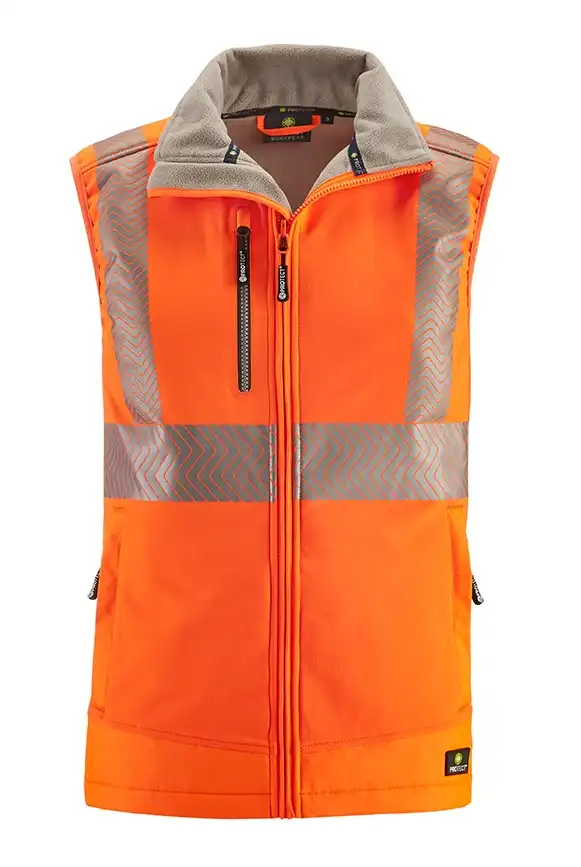 Warnschutz Softshell-Weste "PARAMUS" in Orange, L - Thumbnail 1