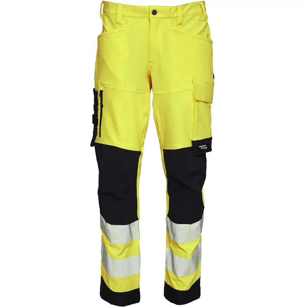 Warnschutz Stretch Bundhose "282404R" Visible Xtreme Recycled in gelb/schwarz, 48 - Thumbnail 1