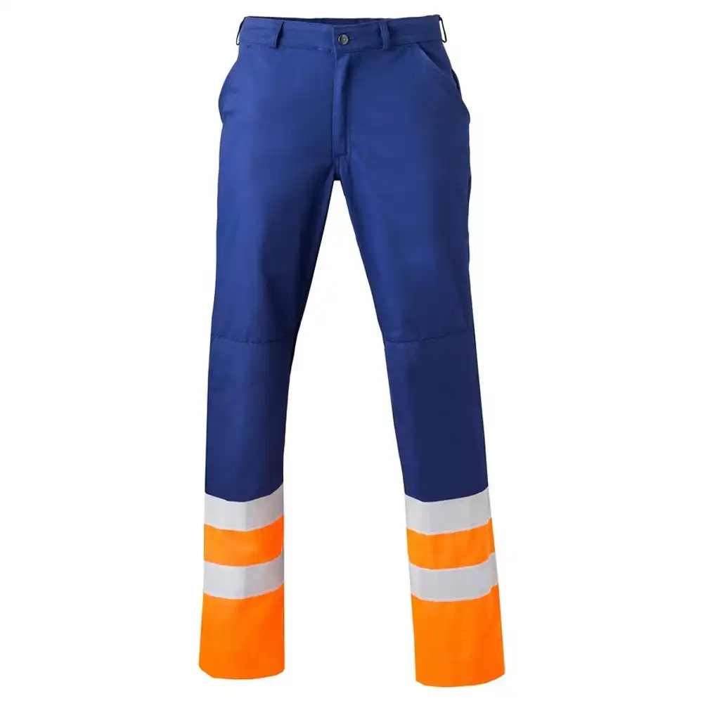Warnschutz Bundhose "8397" High Visibility in marine/fluor orange, 48 - Thumbnail 1