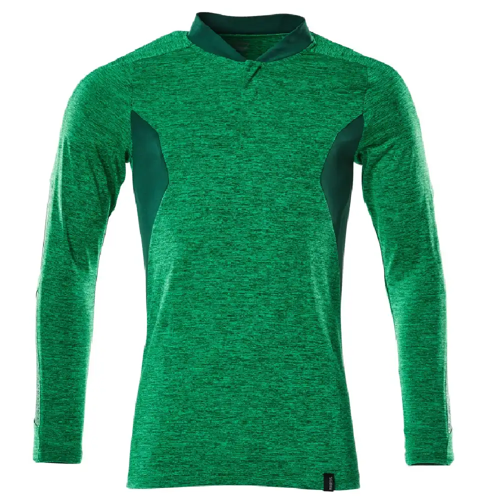 Langarm-Poloshirt COOLMAX® Pro "ACCELERATE" in grasgrün/grün, XS - Bild 1