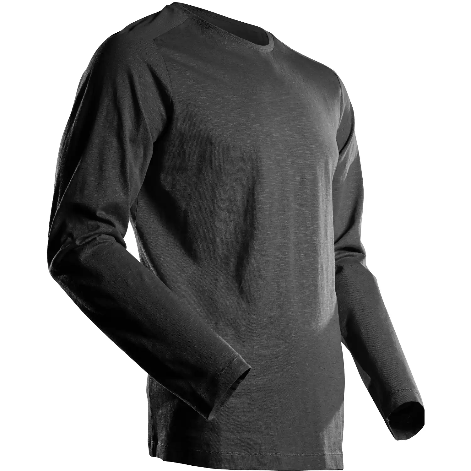 Langarmshirt "22581-983" Customized in schwarz, L - Thumbnail 1