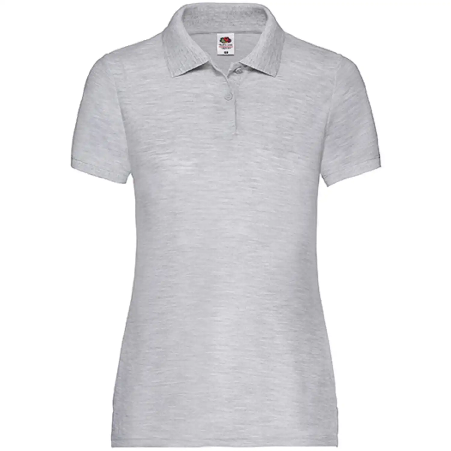 Damen Polo-Shirt "F517" in heather grey, L - Thumbnail 1