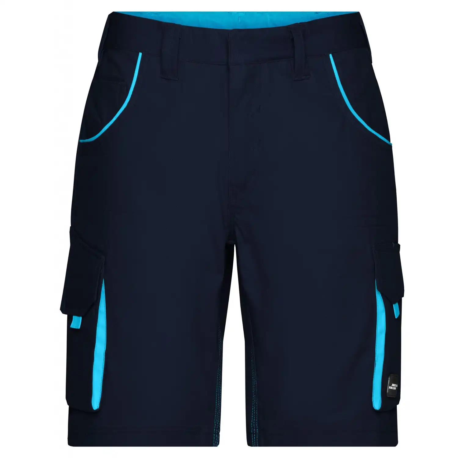 Funktionelle kurze Hose "JN872" in navy/turquoise, 58 - Thumbnail 1