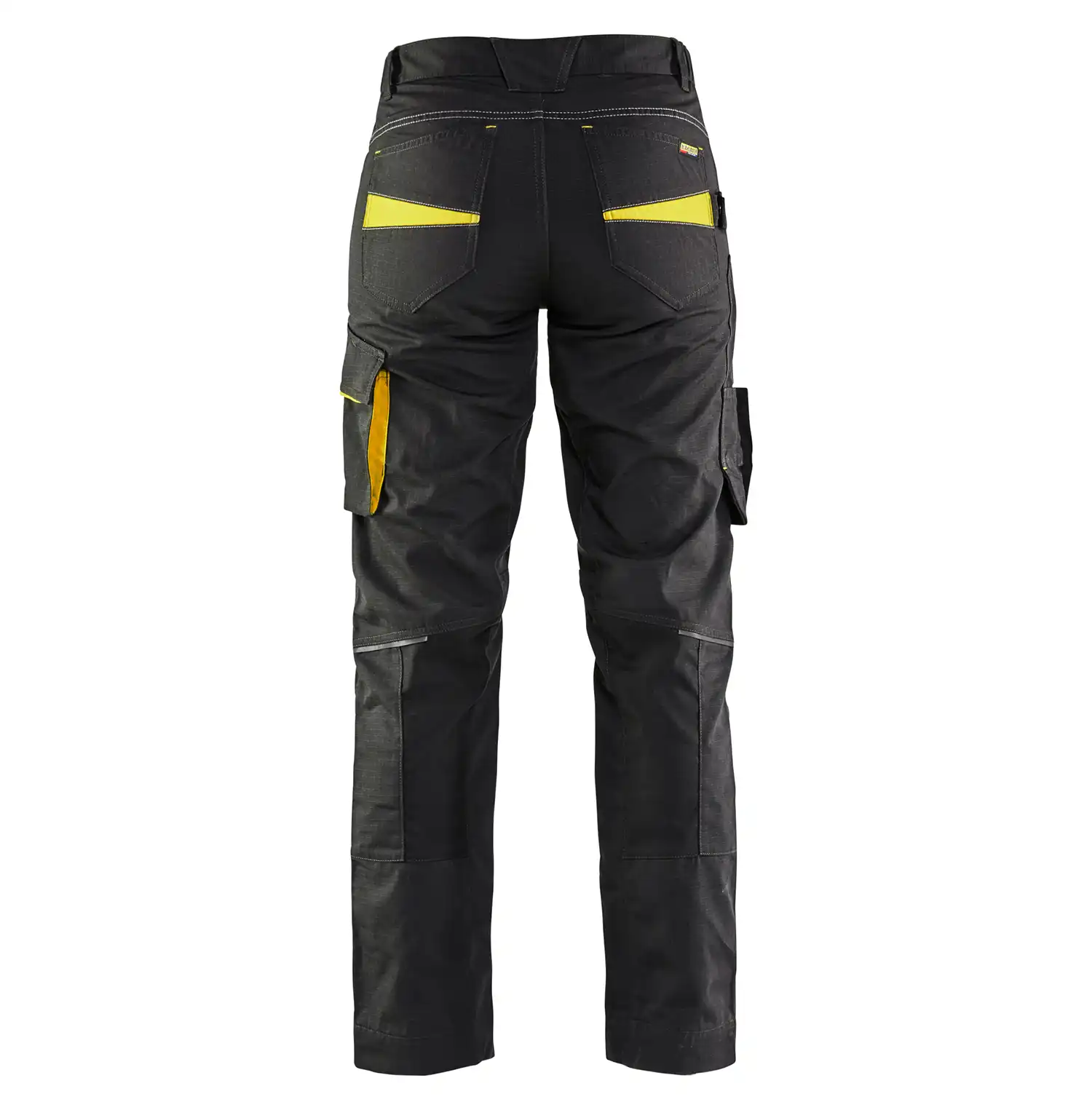 Damen Stretch Servicehose "7195" in schwarz/gelb, C32 - Thumbnail 2