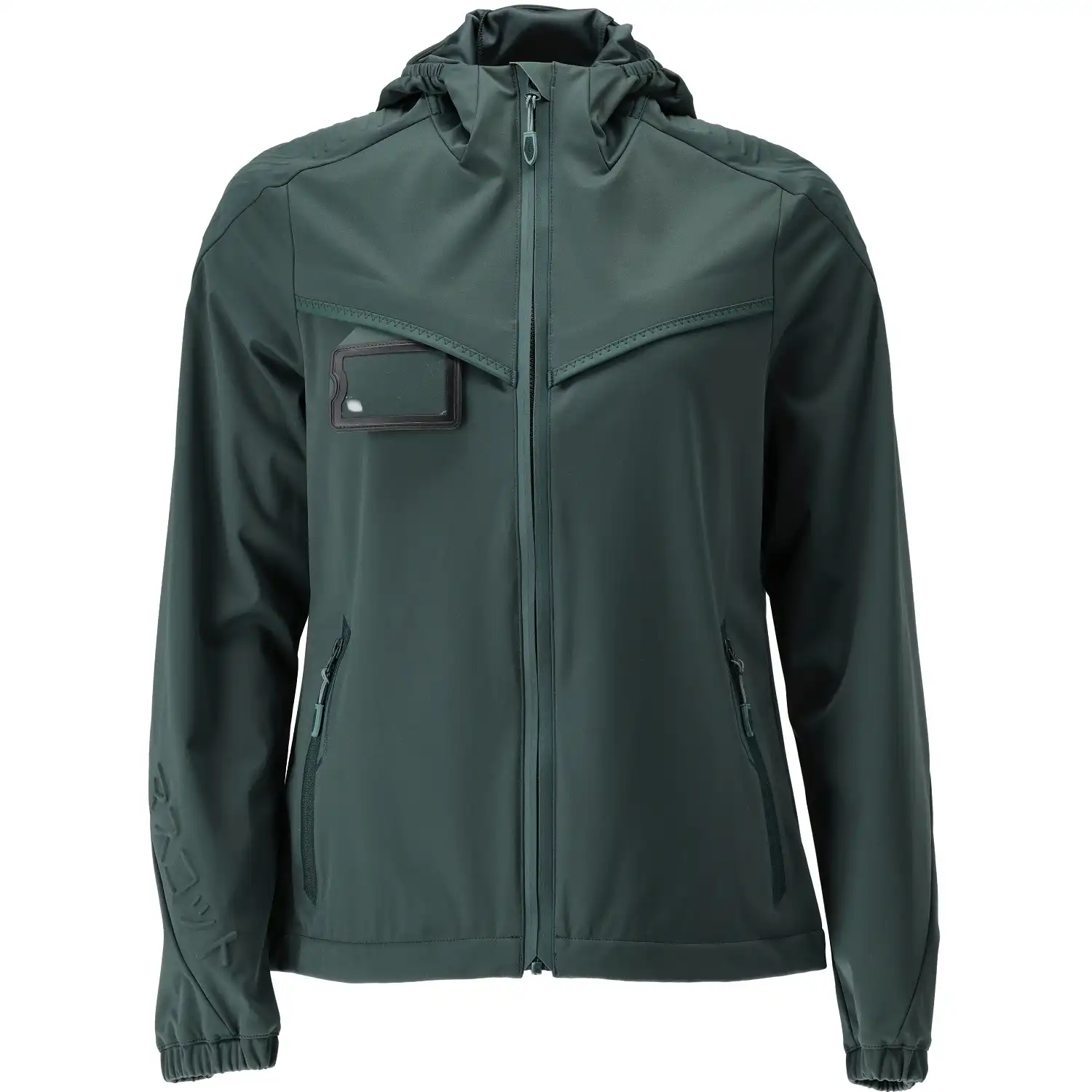 Damen Arbeitsjacke "22111-615" Customized in waldgrün, XS - Thumbnail 1