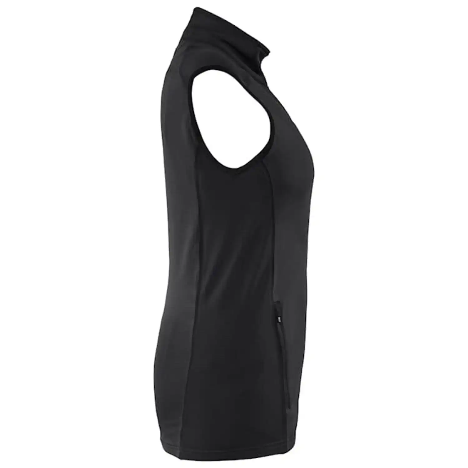 Damen Fleeceweste "STRIKER" in schwarz, 3XL - Thumbnail 2