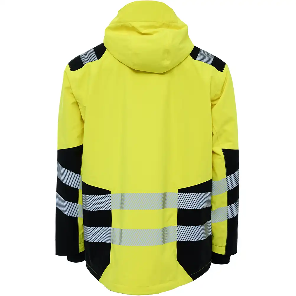 Warnschutz Stretch Regenjacke "186003R" Visible in gelb/schwarz, 5XL - Thumbnail 2