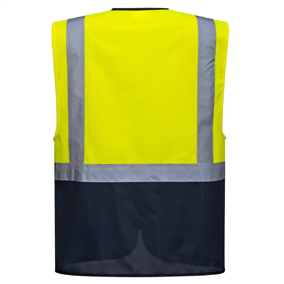 Warnweste Executive "WARSCHAU" Kl. 1 in gelb/marine, L - Thumbnail 2