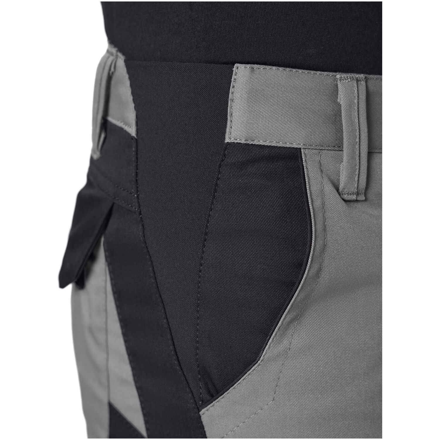 Damen Arbeitshose "ANNETTE" in grau/schwarz, 48 - Thumbnail 5